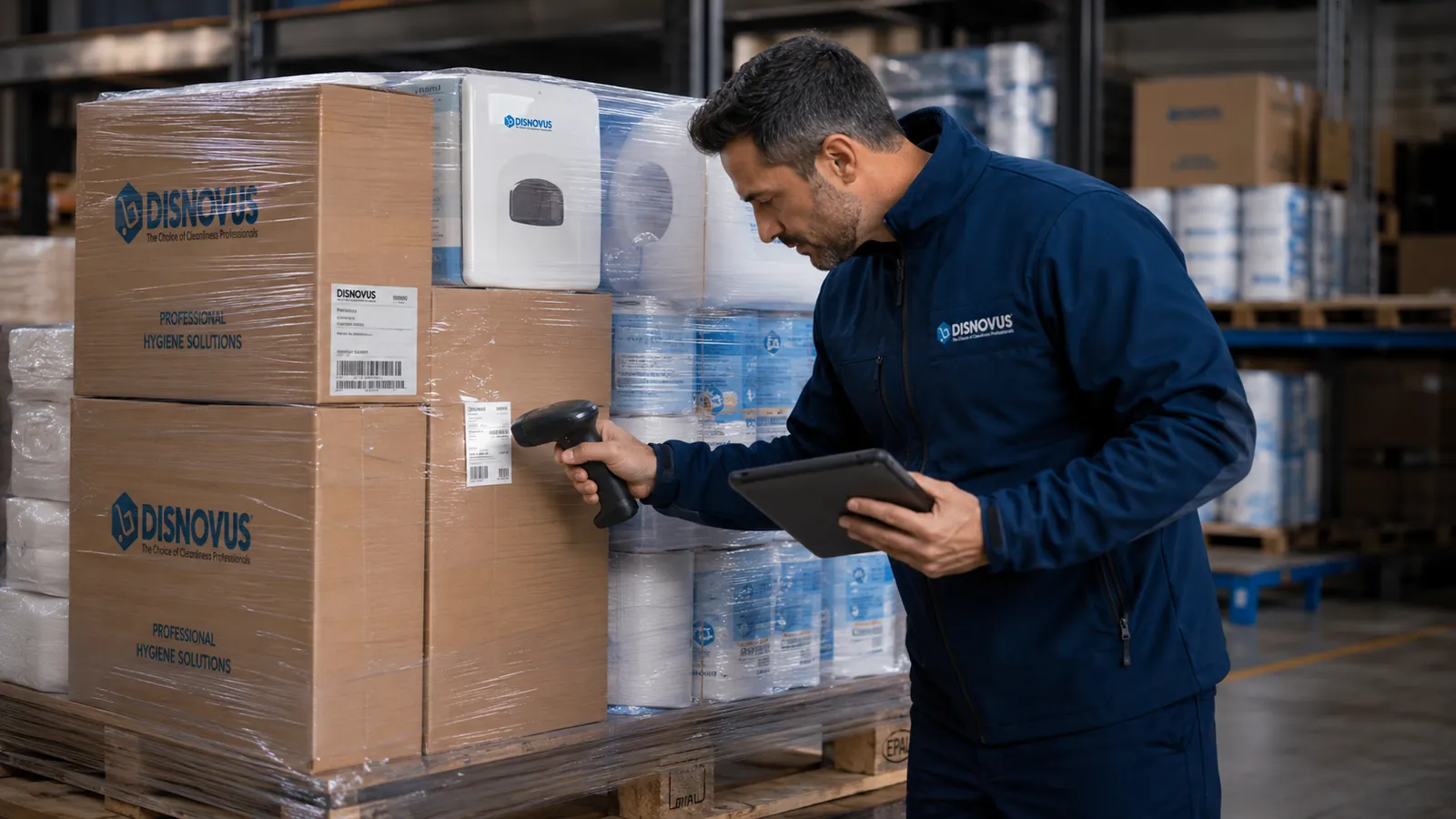 Control de stock de productos de higiene en el almacén de Disnovus